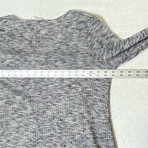 Knox Rose Sweater Women’s M Gray Long Sleeve V Neck Pullover Lightweight Knit - Picture 9 of 11